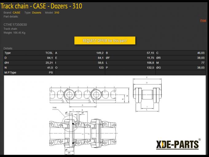 Kit D'engrenages De Transmission (bas Et Inverse) Pour Bulldozers John Deere 310B, 310C, 350... - Réf. 11363